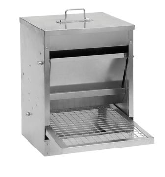 Pluimvee voerstation 10 kg gegalv. metaal