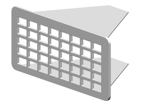 RenoFix RVS Renovatierooster 5 x 10,5 cm