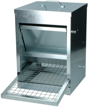 Pluimvee voerbak mechanisch metaal 5 kg